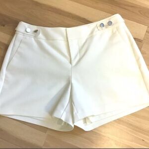 ELLE White Short Shorts Sz  S Cotton/Polyester/Spandex